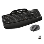 Logitech MK710 Combo Clavier et Souris sans Fil, Clavier Scandinave - Noir