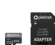 Platinet Pro Microsdxc-Kort 512Gb Klasse 10 Uhs-Iii/U3 A2 (Pmmsdx512uiii)