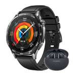 HUAWEI Watch GT 5 46mm Montre Connectée Noir + FreeBuds 5i, Design aux Lignes épurées, Nouvelle expérience de Course à Pieds et de Cyclisme, Suivi de la santé, Jusqu'à 14 Jours d'autonomie