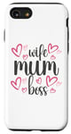 Coque pour iPhone SE (2020) / 7 / 8 Mums the Boss – Cadeau mignon pour la fête des mères