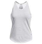 Under Armour Débardeur UA Streaker Veste Femme, Blanc/Blanc/réfléchissant, XL