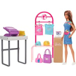 Barbie Make & Sell Boutique Playset avec poupée et accessoires à la mode Idée ca