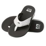 Reef Fanning Mens Footwear Flip Flops - Grey White All Sizes