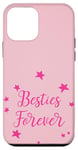 Coque pour iPhone 12 mini Jolies étoiles avec inscription « Best Friends For Besties Forever Friend »