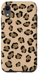 Coque pour iPhone XR Beige Beige Imprimé Léopard Mignon Girly Tendance Guépard Esthétique