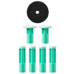 PMD Personal Microderm Replacement Discs - Inclut 4 Petits Disques pour le Visage, 2 Grands Disques pour le Corps et 1 Filtre - Pour Modèles Classic, Plus, Pro et Man - Moderate/Vert