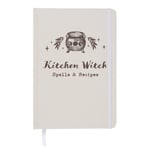 Kitchen Witch A5 Notebook Magic Spells Recipes Lined Jurnal Triple Moon Cauldron