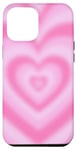 iPhone 12 Pro Max Cute Pink Heart Coffee Latte Gradient Love Ombre Light Pink Case