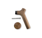 Walnut Stagg Wooden Handle &amp;amp; Lid Pull Kit