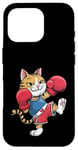 iPhone 16 Pro Cat Kickboxer Kickboxing Kickbox Kickboxers Case