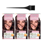 L'Oreal Casting Natural Gloss Nudes Hair Color All Colors 3-Pack