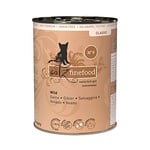 catz finefood N° 9 Wild Nourriture Fine pour Chat Humide, raffinée avec Pommes de Terre et Canneberge, 6 boîtes de 400 g