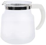 Nedis Cafetière en verre | Compatible avec : Moccamaster K/KB/ 1 0PL / Excellent 10S | 1,2 l | Blanc