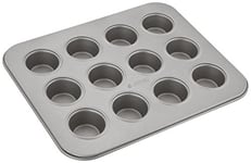 Judge JB14 Non-Stick Mini Cupcake or Muffin Tin with 12 Cups, Dishwasher Safe 25cm x 20cm x 2cm - 5 Year Guarantee