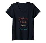 Womens Morning Person I See The Assassins Have Failed V-Neck T-Shirt