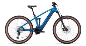 Vtt electrique tout suspendu cube stereo hybrid 120 slx 750 shimano deore xt 12v 750 wh 27 5   bleu electric 2024