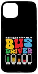 Coque pour iPhone 15 Plus Batterie drôle de conducteur de bus scolaire, bus public, bus