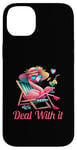 iPhone 14 Plus Pink Flamingo Summer Saying Case