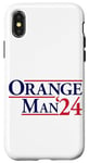 Coque pour iPhone X/XS Orange Man Funny Trump