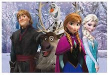 Lisciani Frozen my Friends RECTO/VERSO 108 FRIENDS-49301, 49301, DISNEY Puzzle Double face 108 pièces La Reine des neiges