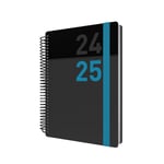 Collins Delta Mid Year Diary Planner A5 Day To Page Academic Year 2024-25 - Blue - Daily Mid Year Journal for Students, Teachers and Academics - FP51M.60-2425 - August 2024 to August 2025