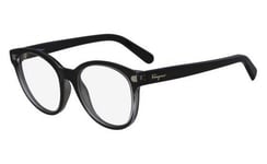 SALVATORE FERRAGAMO Black Round Eyeglass Frames 52mm SF2767 NEW