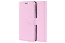 Hsmy Coque et étui téléphone mobile Etui cuir doux magnétique pour doogee n10 - rose