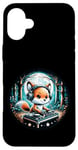 iPhone 16 Plus Funny Fox Dj Headphones Graphic for Men Women Kids Case