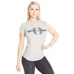 Better Bodies Regular Tee Grey Melange Xs