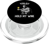 YOLO Hold My Wine Funny Jesus Easter JK BRB Ressurection PopSockets PopGrip pour MagSafe