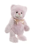 Charlie Bears Miss Chevious Teddy Bear Fully Standing Panda Pink Satin Bow 27 cm