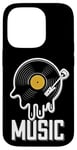 Coque pour iPhone 14 Pro Musique Disque Vinyle Tenue Rétro Pour Musiciens Et Concerts