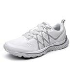 ZXCP Chaussures de course à pied pour femme - Blanc - blanc, 38 EU