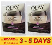 2x Olay Total Effects 7-In-One Anti-Ageing Night Cream All Skin 50g ** Express !