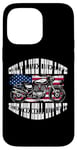 iPhone 14 Pro Max One Life Ride The Hell Out Of It US Flag Motorcycle Biker Case