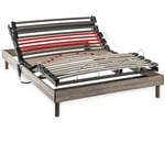 Les Tendances - deko dream Ensemble matelas+sommier relaxation électrique comfort Samba - 140x200 cm - Matelas mousse