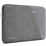 DOMISO 15-15,6 Pouces Housse de Protection Ordinateur Portable Sac Pochette Tablette pour 15.6" Lenovo IdeaPad ThinkPad/HP Spectre x360 Pavilion Envy 15 / Dell XPS 15 / Apple/Asus/Acer, Gris 1