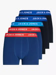 Jack & Jones Kids' Logo Trunks, Pack of 5, Surf The Web