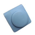 Étui de protection en cuir PU pour appareil photo Instax Square SQ6 SQ1,sac avec sangle initiée,chaud - Type Blue