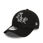 NEW ERA CHICAGO WHITE SOX BASEBALL CAP.9FORTY POPCORN FOOD STRAP BLACK HAT S24