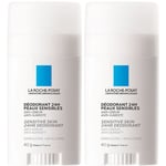 LA ROCHE-POSAY Déodorant 24h Peaux sensibles 2x40 g