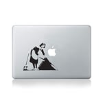 Banksy Cleaning Lady Vinyl Sticker for Macbook (13-inch Macbook and 15-inch Macbook) / Laptop/Guitar