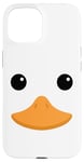 iPhone 15 Cute White Duck Face Costume For Kids and Toddlers Case