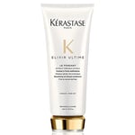 Kérastase Elixir Ultime, Oil-Infused Conditioner, For Fine to Normal Dull Hair, Anti-Frizz and Shine Activating, With Camellia and Argan Oils, Le Fondant, 200 ml