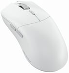 Glorious Gaming Model O 2 PRO 4K/8K Wireless Gaming Mouse - 2.4GHz 1ms delay, 4K/8K Polling, 100M clicks, 59g Ultralight, Long Battery Life, 26K DPI, RGB, Ambidextrous, 6 Buttons, PTFE Feet - White