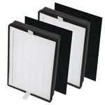 HEPA Filter for LEVOIT LV-H126 Air Purifier Personal LV-H126-RF x 2 + Screens