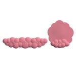 Moln Handledsstöd Combo Mus Handledsstödsdyna Ergonomisk smärtlindring Söt skrivbordstillbehör Halkfritt set Rose color