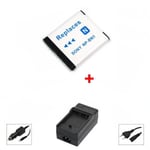 Chargeur + Batterie NP-BN1 pour Cyber-shot DSC-W570, W580, W610, W620, W630, W650