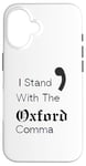 iPhone 16 Oxford Comma Funny English Grammar Case