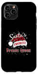 Coque pour iPhone 11 Pro Plaid de Noël préféré de Funny Santa, reine de Noël, buffle